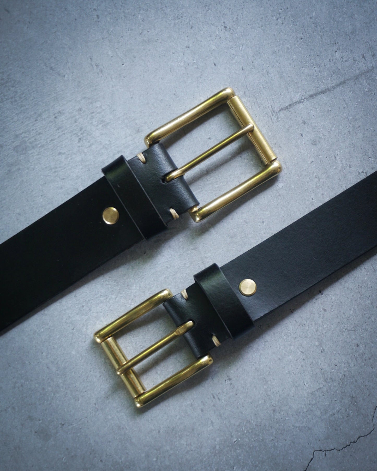 Roller Bar Solid Brass Buckle Belt