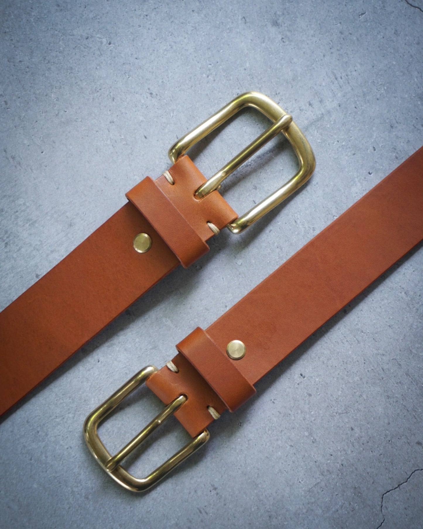 Classic Solid Brass Buckle Belt